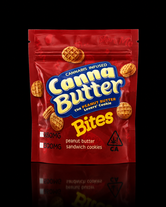 Canna Butter Bites — Peanut Butter Sandwich Cookies THCA
