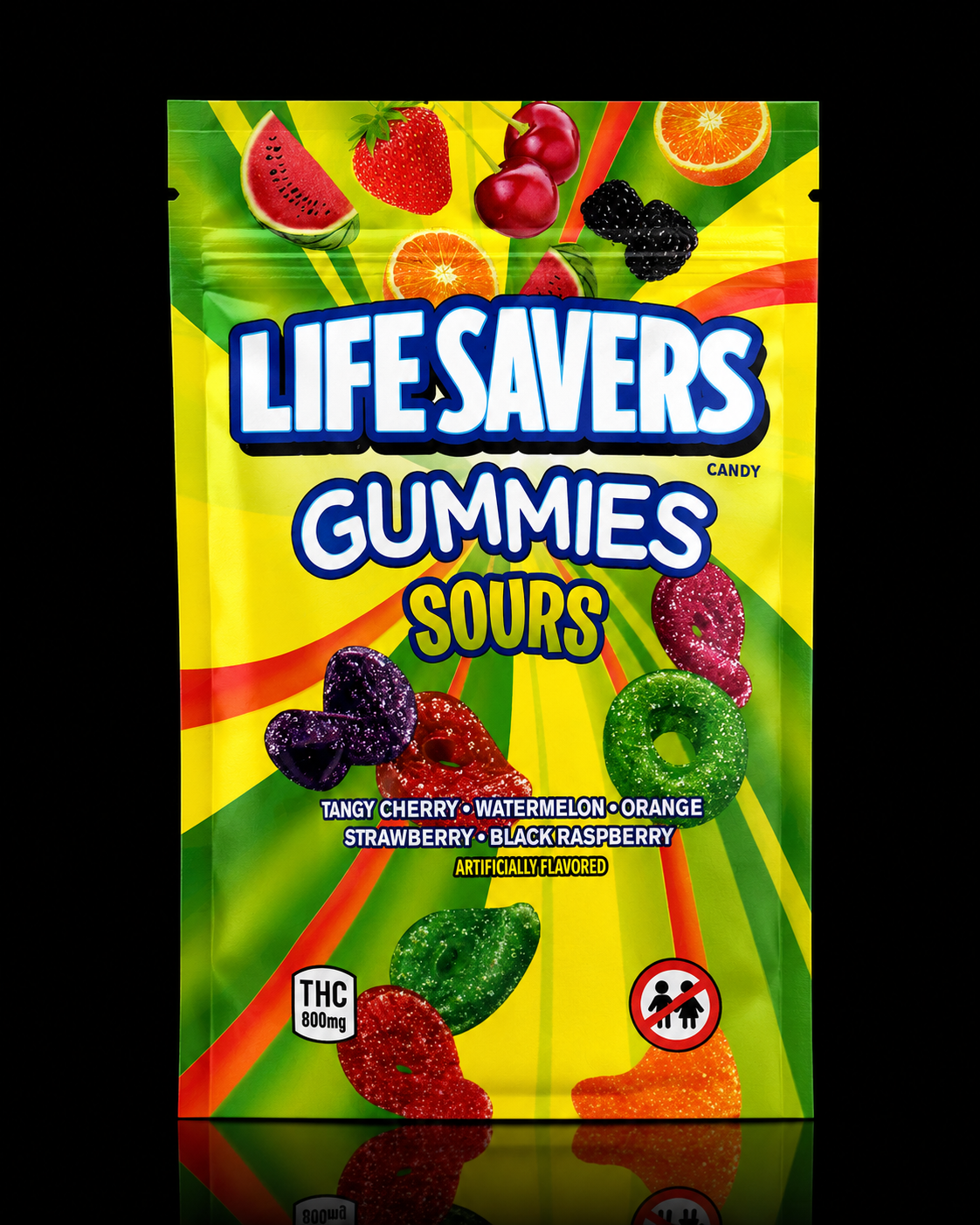 Lifesavers Gummies Sours — 800mg THCA